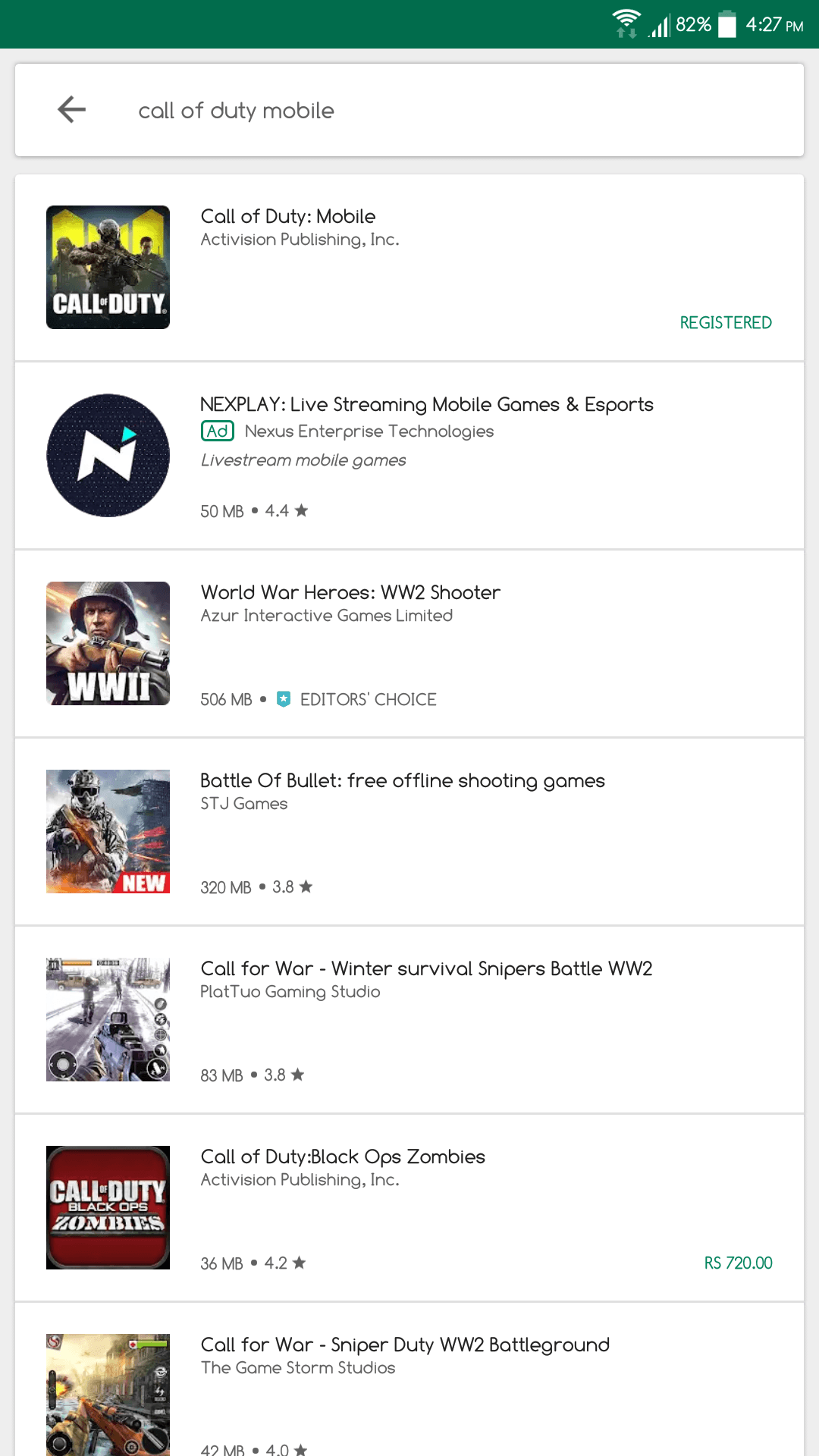 Call of Duty Mobile on Global Google Play Store 5