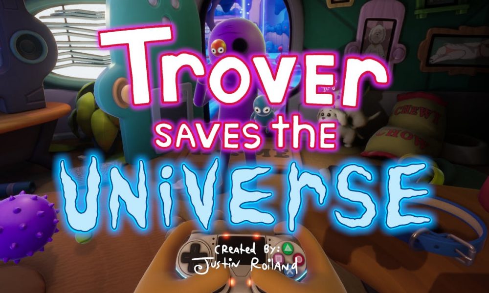 Trover Saves The Universe Review Logo