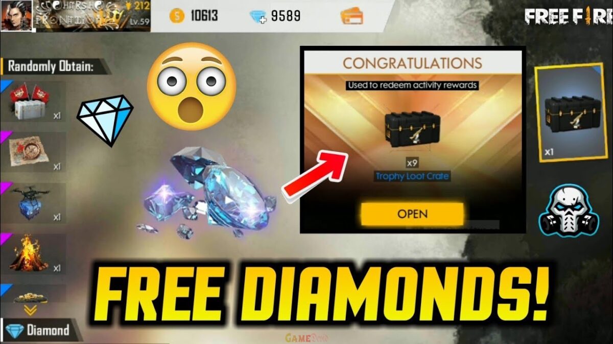 Free Fire Game Diamonds Gold Coins Generator Free Download Here