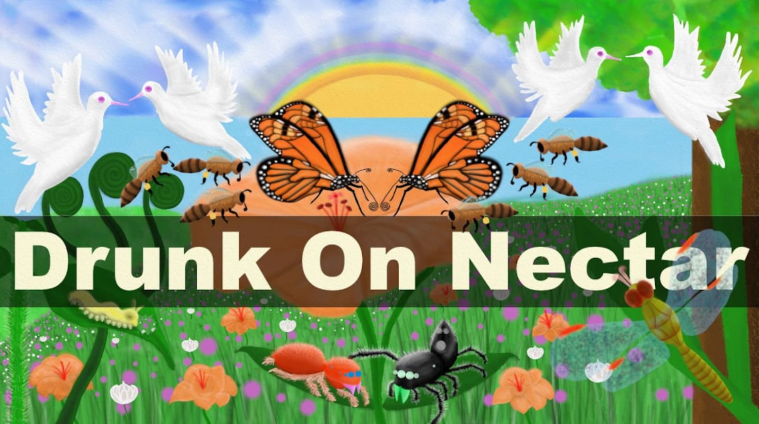 Nature And Life Drunk On Nectar